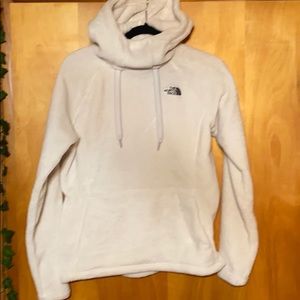 The north face hooded fuzzy fleece sweatshirt